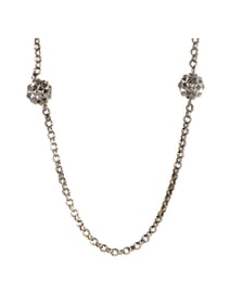 STEPHEN WEBSTER SUPERSTUD LONG SILVER SAUTOIR NECKLACE