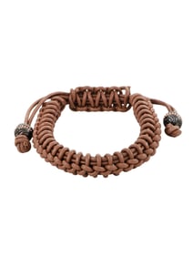 STEPHEN WEBSTER NO REGRETS SILVER TIPPED LEATHERBRACELET