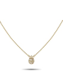14K Gold 0.20ct Diamond Pendant Necklace