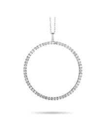 14K Gold 0.50ct Diamond Pendant Necklace