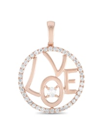14K Gold 0.30 ct Diamond Pendant