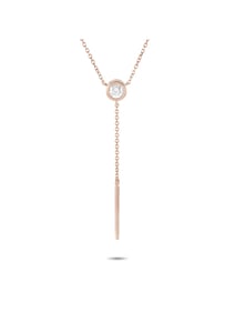 14K Gold 0.25 ct Diamond Pendant Necklace