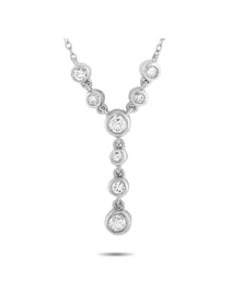 14K Gold 0.25 ct Diamond Pendant Necklace