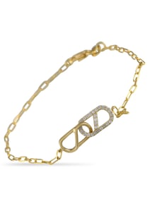 14K Gold 0.20ct Diamond Bracelet