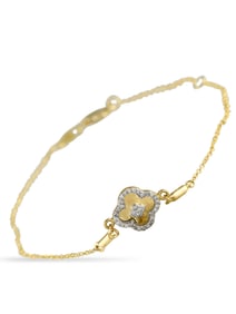 18K Gold 0.10ct Diamond Bracelet