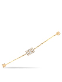 14K Gold 0.20ct Diamond Station Bracelet