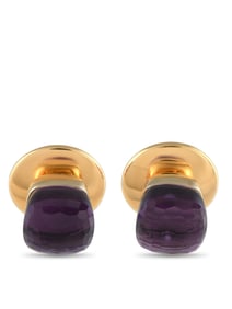 Pomellato Nudo 18K Gold Amethyst Stud Earrings
