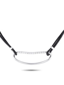 Piero Milano 18K Gold 0.38ct Diamond Cord Necklace