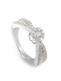 14K Gold Diamond Promise Ring