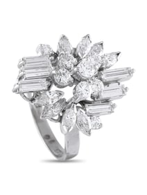 Platinum 1.25ct Diamond Cocktail Ring