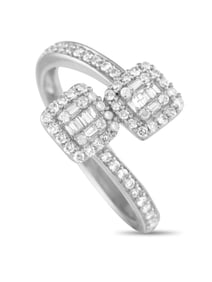 14K Gold 0.50ct Diamond Bypass Ring