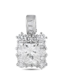 Platinum 2.15ct Diamond Pendant