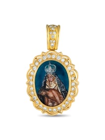 18K Gold 1.50ct Diamond Pendant