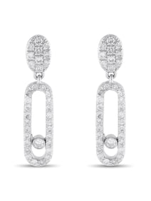 14K Gold 0.50ct Diamond Drop Earrings