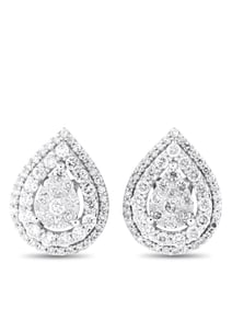 14K Gold 1.0ct Diamond Earrings
