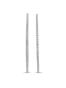 14K Gold 5.10ct Lab-Grown Diamond Hoop Earrings