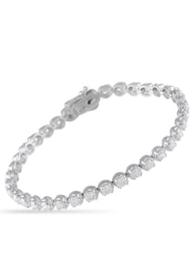 14K Gold 5.90ct Lab-Grown Diamond Tennis Bracelet