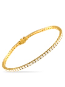 14K Gold 3.25ct Lab-Grown Diamond Tennis Bracelet
