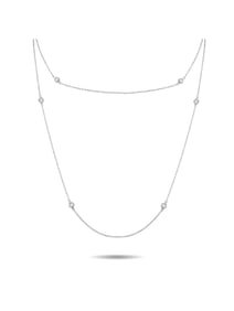 HEARTS ON FIRE OPTIMA 18K GOLD DIAMOND STATION NECKLACE