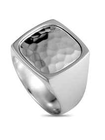 Georg Jensen Smithy Signet Silver Band Ring