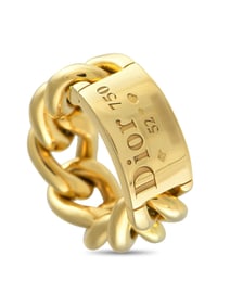 Dior Gourmette 18K Gold Ring