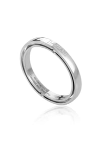 Damiani D.Side Brad Pitt Platinum 4-Diamond Band Ring