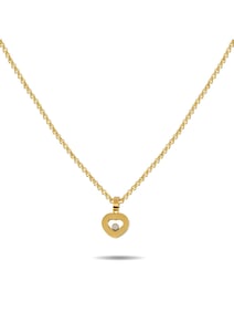 CHOPARD HAPPY DIAMONDS 18K GOLD DIAMOND PENDANT NECKLACE