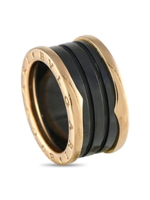 Bvlgari B.zero1 18K Gold Ceramic Ring