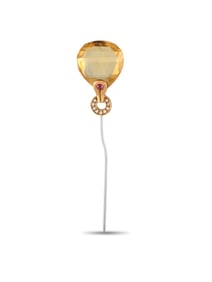 Antonini 18K Gold Gemstone Pin