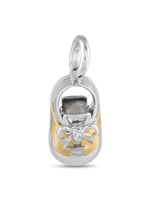 Aaron Basha 18K Gold Saddle Shoe Charm