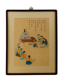 AFTER KIM HONGDO KOREAN HAND COLORED WOODBLOCK