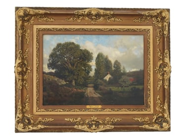 ATTR TO HENRY PEMBER SMITH AMERICAN OIL PAINTING