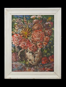 AFTER DAVID BURLIUK UKRAINIAN AMERICAN OIL PAINTING