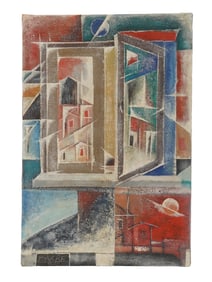 OIL ON CANVAS PAINTING AFTER SADANAND BAKRE