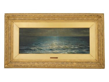 WILLIAM TROST RICHARDS AMERICAN PAINTING MARINE SCENE