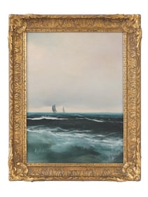 ATTRIBUTED TO WINSLOW HOMER AMERICAN OIL PAINTING