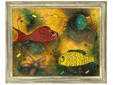 CONTEMPORARY MIXED MEDIA PAINTING BY GINA PHILIPS