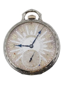 VINTAGE AMERICAN HAMILTON ART DECO 14K GF POCKET WATCH