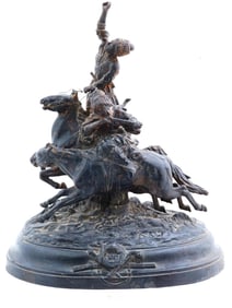 RUSSIAN CAST IRON SCULPTURE BY EUGENE LANCERAY