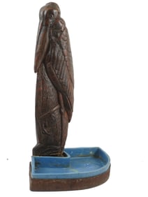EUROPEAN H COSTA WASHSTAND W WOODEN PELICAN FIGURE