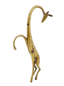 MODERNIST KARL HAGENAUER MANNER BRONZE GIRAFFE FIGURE