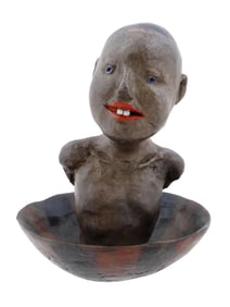 LENA CRONQVIST MANNER SWEDISH CHILD BRONZE SCULPTURE