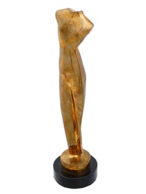 AVANT GARDE BRONZE FIGURE AFTER ALEXANDER ARCHIPENKO