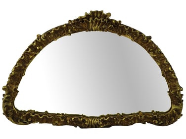 ANTIQUE LATE 19TH C MIRROR IN GILT WOODEN FRAME