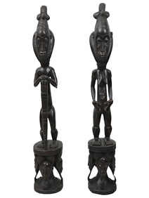 WEST AFRICAN IVORY COAST BAULE WOODEN SCULPTURES