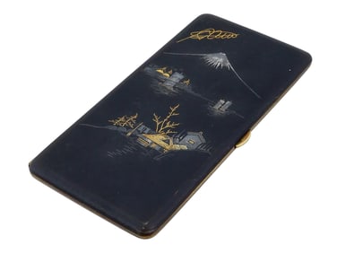 JAPANESE MEIJI DAMASCENE GOLD SILVER CIGARETTE CASE