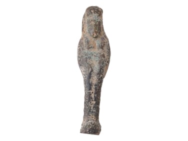 ANCIENT EGYPTIAN 26TH DYNASTY BRONZE MUMMY FIGURINE