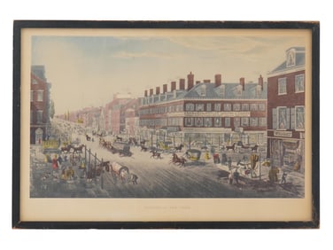 ANTIQUE AMERICAN NEW YORK HISTORICAL ENGRAVING