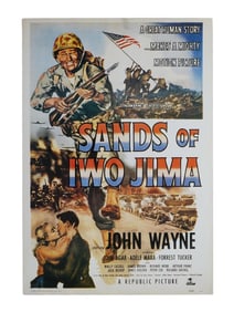 AMERICAN SANDS OF IWO JIMA LITHOGRAPH MOVIE POSTER