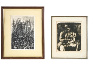 AMERICAN LANDSCAPE AND PORTRAIT LITHOGRAPHS SIGNED